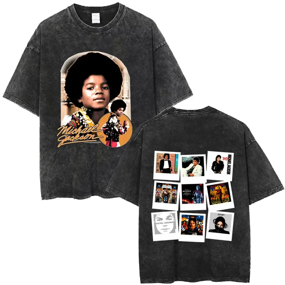 Summer Fashion Oversized T Shirts Washed Vintage Michael Jackson King of Pop Merch T-shirt Men Women Retro Gothic Rock T-shirts
Summer Fashion Oversized T Shirts Washed Vintage Michael Jackson King of Pop Merch T-shirt Men Women Retro Gothic Rock T-shirts