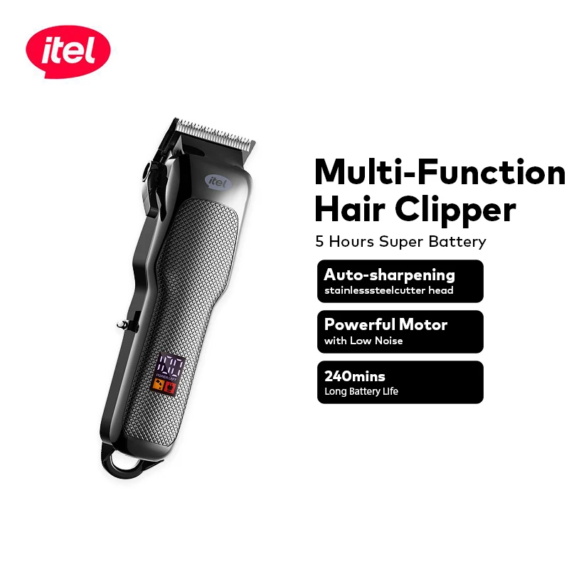 Itel Ihc-36 Rechargeable Hair Clipper 2000Mah Lithium Battery 300 Minutes of Battery Life Type-C Fast Charging 3 Hours to Fully Charge Home Hair Clipper
Itel Ihc-36 Rechargeable Hair Clipper 2000Mah Lithium Battery 300 Minutes of Battery Life Type-C Fast Charging 3 Hours to Fully Charge Home Hair Clipper