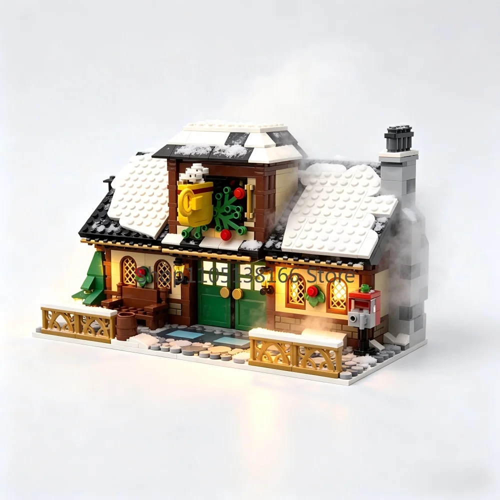 Набор строительных блоков MOC-17649 «Зимнее кафе» — модель кофейни в снежном оформлении для любителей архитектуры
Набор строительных блоков MOC-17649 «Зимнее кафе» — модель кофейни в снежном оформлении для любителей архитектуры