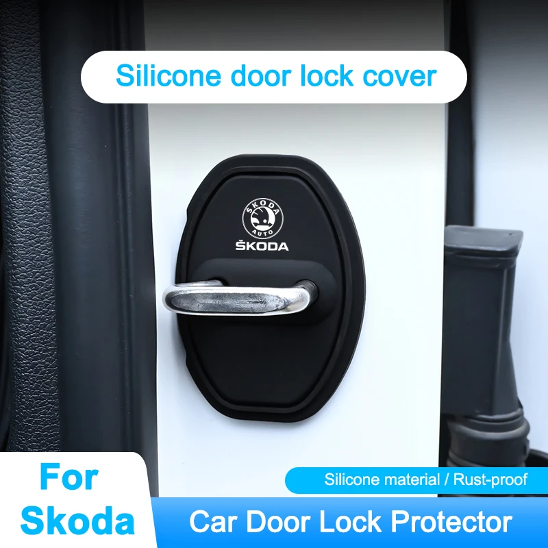 4pcs Car Silicone Door Lock Cover Protective Sticker For Skoda S Fabia Rapid Superb Octavia A5 a7 2 Kodiaq Scala VRS Accessories
4pcs Car Silicone Door Lock Cover Protective Sticker For Skoda S Fabia Rapid Superb Octavia A5 a7 2 Kodiaq Scala VRS Accessories