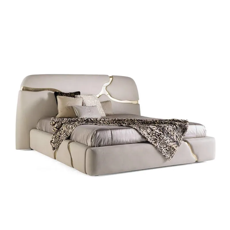 Italian style, light luxury, villa, master bedroom, wedding bed, modern, high-end, genuine leather
Italian style, light luxury, villa, master bedroom, wedding bed, modern, high-end, genuine leather