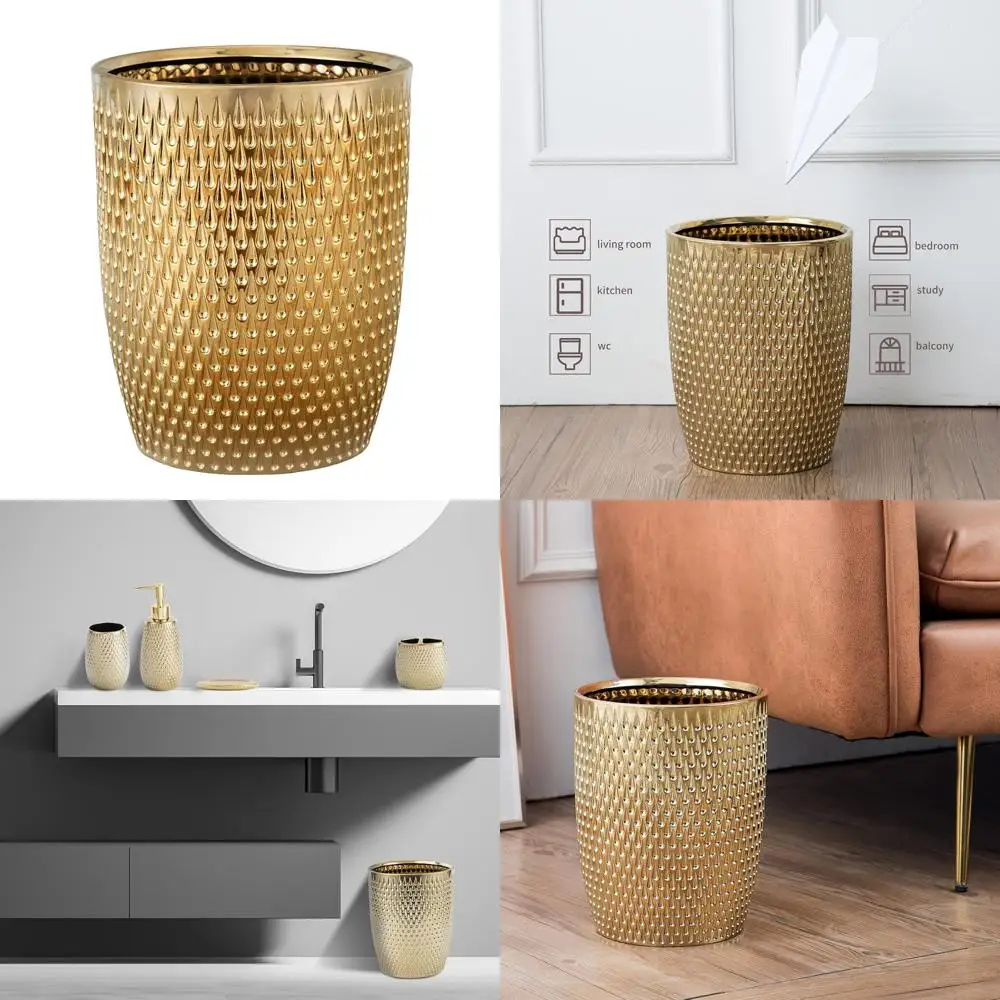 Compact Stainless Steel Wastebasket for Kitchen, Bathroom, Home Office - Durable and Stylish Garbage Bin
Compact Stainless Steel Wastebasket for Kitchen, Bathroom, Home Office - Durable and Stylish Garbage Bin