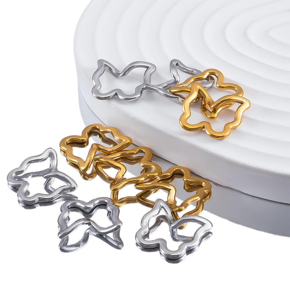 5pcs Cute Stainless Steel Hollow Butterfly Charms for DIY Jewelry Making Earrings Pendants Necklace Accessories
5pcs Cute Stainless Steel Hollow Butterfly Charms for DIY Jewelry Making Earrings Pendants Necklace Accessories
