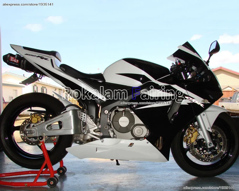 Black White For Honda CBR600RR F5 2003 2004 CBR 600 RR 600RR 03 04 Sport Motorcycle Fairing Kit (Injection molding)
Black White For Honda CBR600RR F5 2003 2004 CBR 600 RR 600RR 03 04 Sport Motorcycle Fairing Kit (Injection molding)