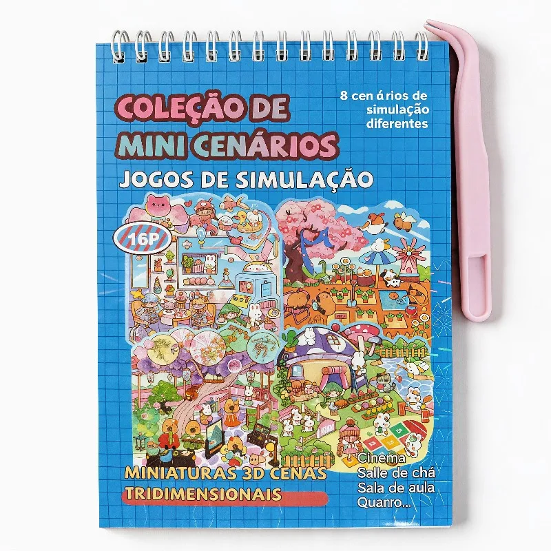 Blue 3D Scene Sticker Book Featuring 8 Different Mini Scene Building Stickers for DIY Mini Houses Creative Gift DIY Gift Options
Blue 3D Scene Sticker Book Featuring 8 Different Mini Scene Building Stickers for DIY Mini Houses Creative Gift DIY Gift Options