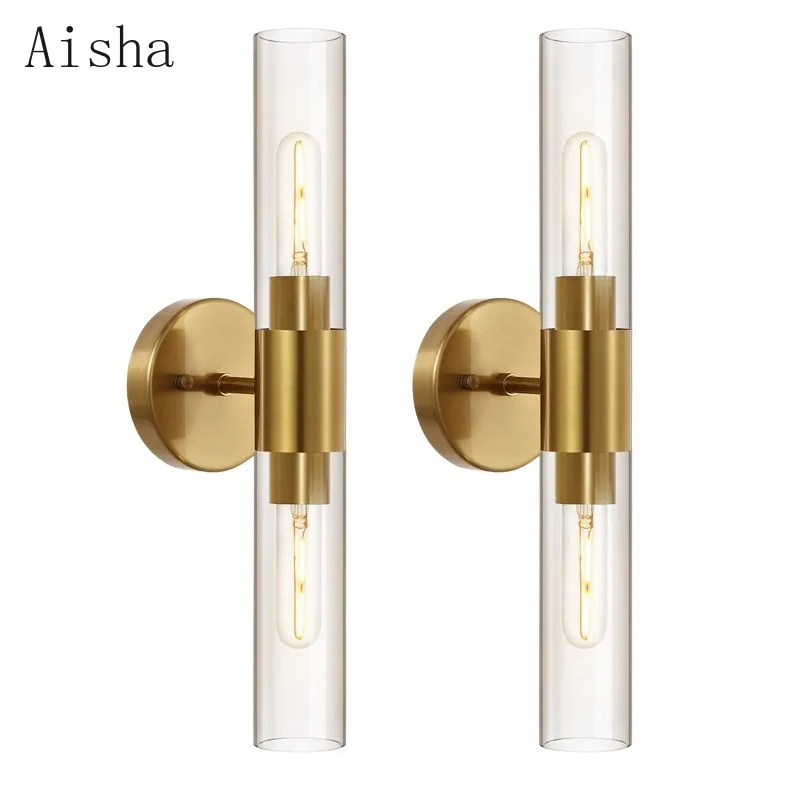 Nordic Minimalist Gold/black Wall Lamp Bathroom Cabinet Mirror Front Headlight Glass Bedside TV Background Wall Sconces
Nordic Minimalist Gold/black Wall Lamp Bathroom Cabinet Mirror Front Headlight Glass Bedside TV Background Wall Sconces