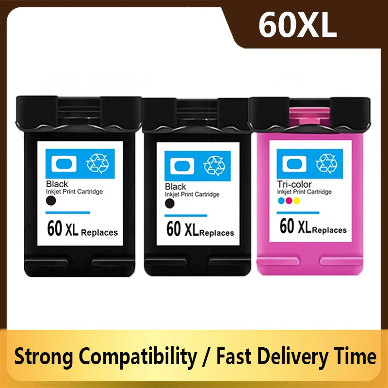 60XL Compatible Ink Cartridge 60 60XL For HP 60 XL Ink Cartridges DeskJet D2530 D2545 F2430 F4224 F4440 F4480 Printer
60XL Compatible Ink Cartridge 60 60XL For HP 60 XL Ink Cartridges DeskJet D2530 D2545 F2430 F4224 F4440 F4480 Printer