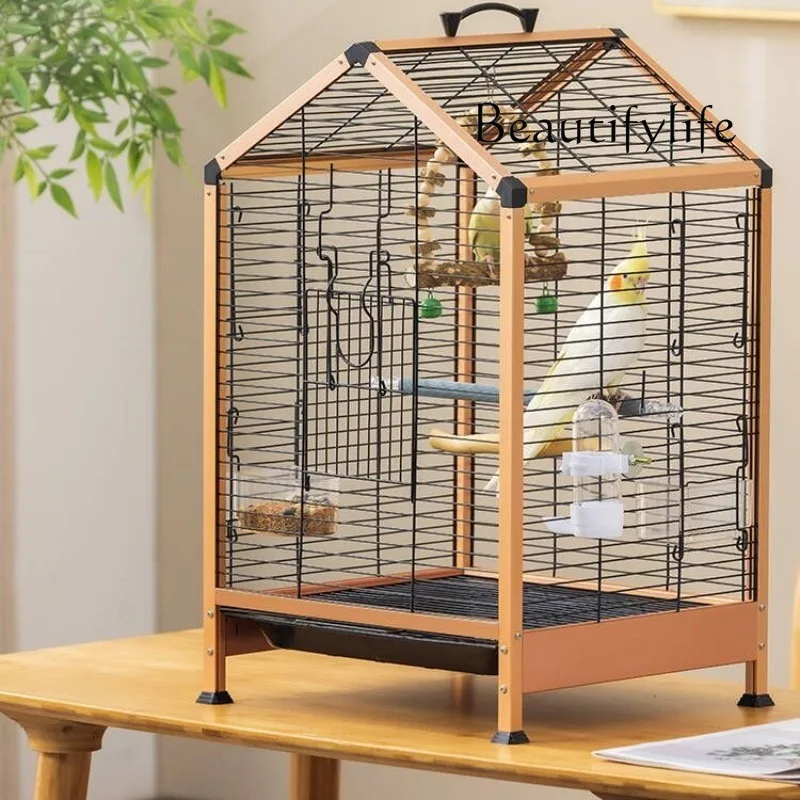 Bird cage parrot cage free installation luxury ecological villa home tiger skin peony Xuanfeng small sun horizontal silk bird
Bird cage parrot cage free installation luxury ecological villa home tiger skin peony Xuanfeng small sun horizontal silk bird