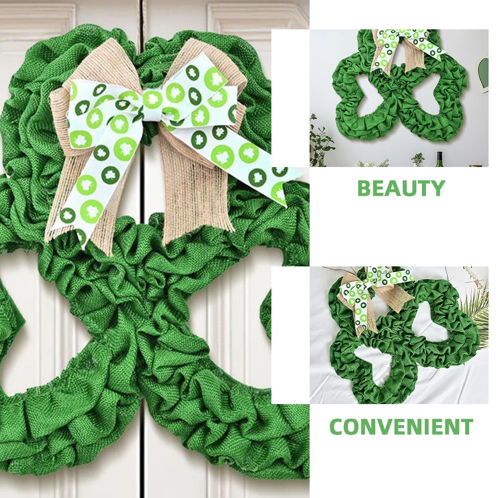 Irish Festival Wreath Green Shamrock Front Door Hanging Artificial Wreath St Patrick Day Leaf Theme Decor
Irish Festival Wreath Green Shamrock Front Door Hanging Artificial Wreath St Patrick Day Leaf Theme Decor