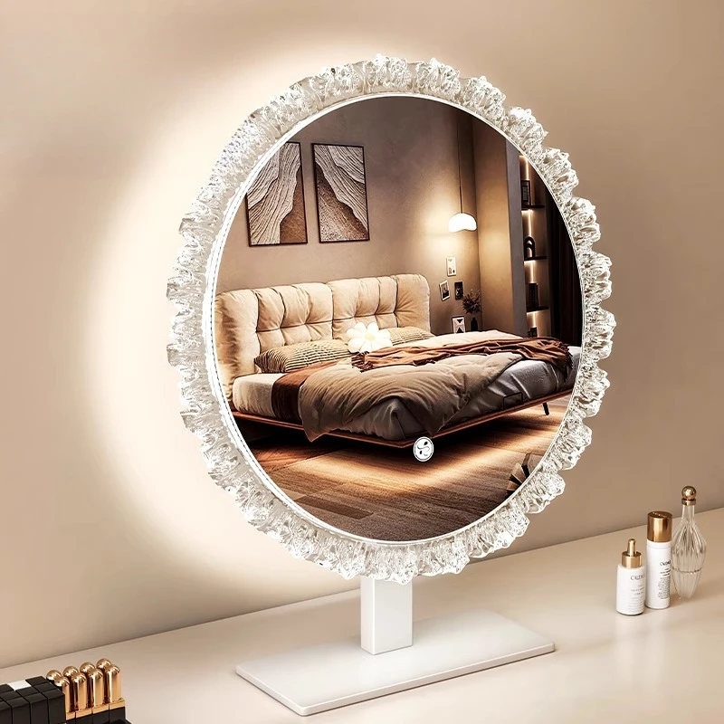 LED makeup mirror with lamp desktop vanity mirror desktop bedroom master bedroom makeup table large size rotatable
LED makeup mirror with lamp desktop vanity mirror desktop bedroom master bedroom makeup table large size rotatable