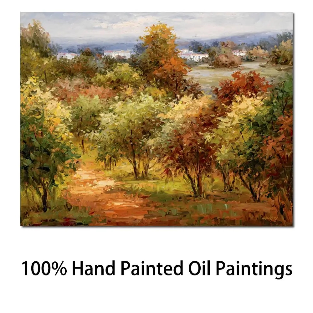 Hand Painted Oil Paintings Trees Landscapes Sun Dappled Country Road Modern Impressionism Picture for Room Decor
Hand Painted Oil Paintings Trees Landscapes Sun Dappled Country Road Modern Impressionism Picture for Room Decor