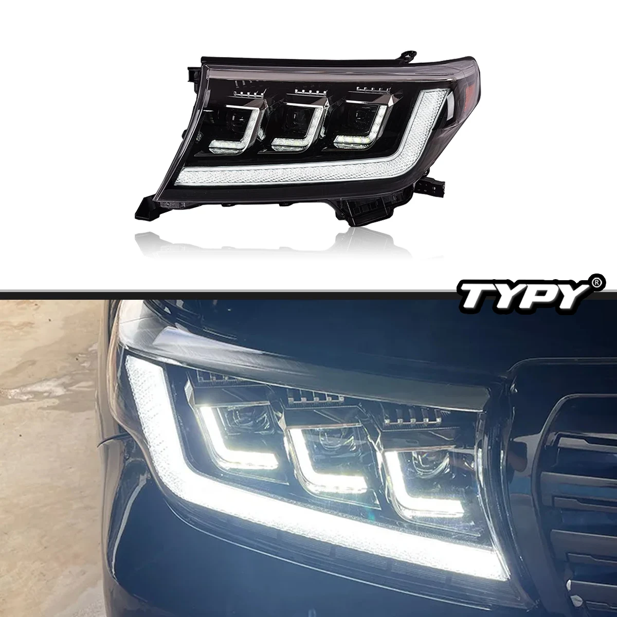 TYPY New LED Head Lamp Upgrade Modified For Toyota Land Cruiser Headlight 2008-2015 Dynamic Signal Head Lamp Auto Accessories
TYPY New LED Head Lamp Upgrade Modified For Toyota Land Cruiser Headlight 2008-2015 Dynamic Signal Head Lamp Auto Accessories