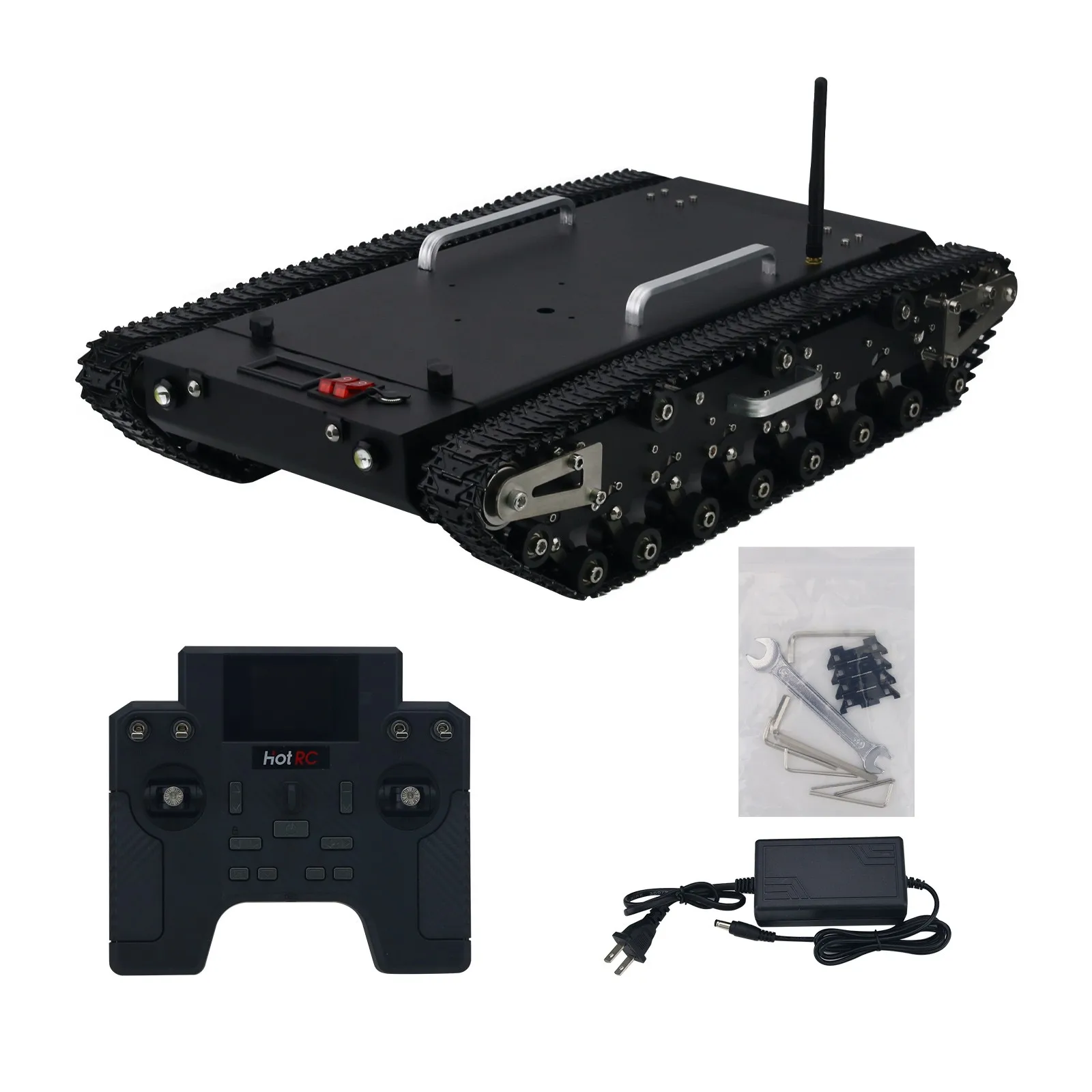 WT-500S Tank Chassis Robot Chassis Remote Control Smart Car with Complete Electronic Control System
WT-500S Tank Chassis Robot Chassis Remote Control Smart Car with Complete Electronic Control System
