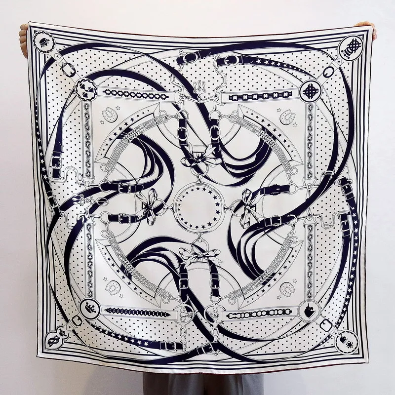 18MM Silk Scarf 90CM Women Hand Rolled Square Bandanas Head Bag Accessories Luxury Brands 90 Shawls Hair Neck Scarves
18MM Silk Scarf 90CM Women Hand Rolled Square Bandanas Head Bag Accessories Luxury Brands 90 Shawls Hair Neck Scarves