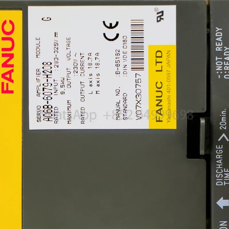 A06B-6079-H208 Модуль усилителя сервопривода для системы ЧПУ протестирован нормально
A06B-6079-H208 Модуль усилителя сервопривода для системы ЧПУ протестирован нормально