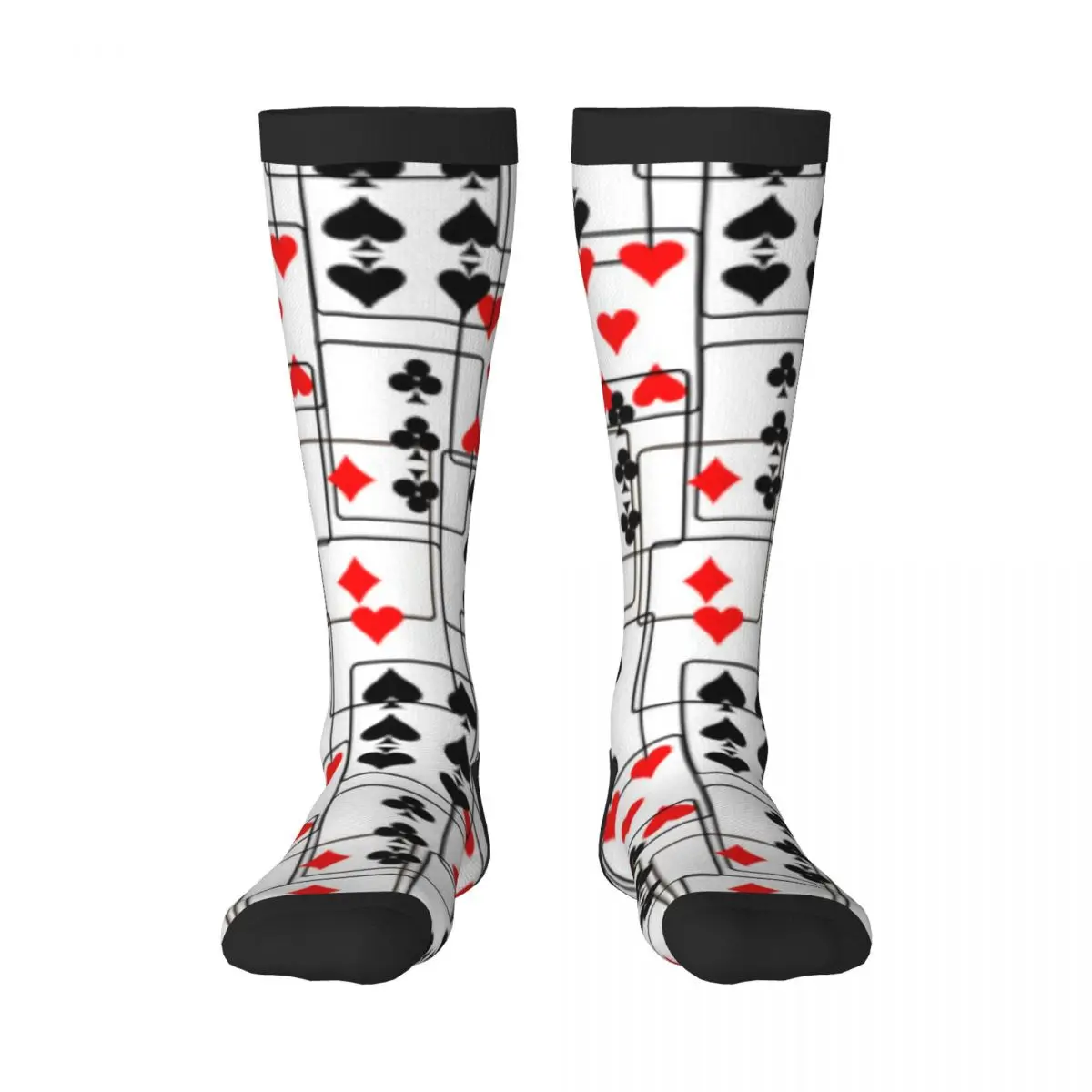 Spring/autumn over the knee socks Playings Cards Geometric Patterns school dance long stocking
Spring/autumn over the knee socks Playings Cards Geometric Patterns school dance long stocking