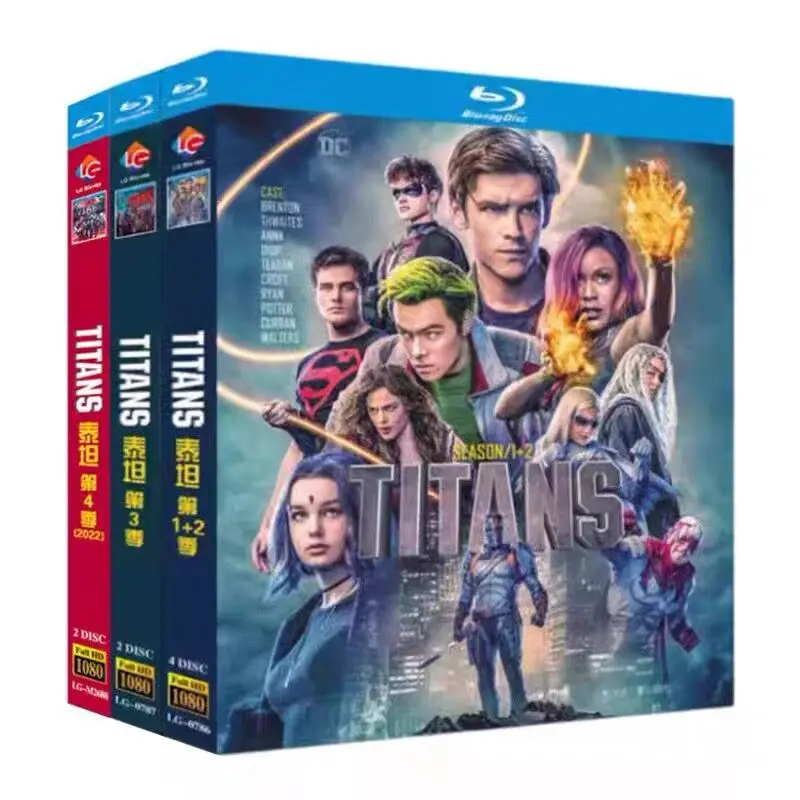 Титаны / Альянс юных титанов: Сезоны 1–4, Blu-ray HD, коллекционный набор телесериалов с английскими и традиционными китайскими субтитрами
Титаны / Альянс юных титанов: Сезоны 1–4, Blu-ray HD, коллекционный набор телесериалов с английскими и традиционными китайскими субтитрами