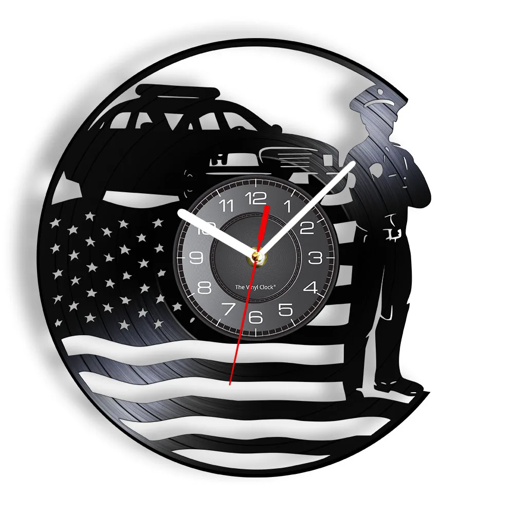 USA Policeman Wall Clock For Police Station Office Room Vinyl Record Wall Clock USA Cop Patriotic Police Officer Retirement Gift
USA Policeman Wall Clock For Police Station Office Room Vinyl Record Wall Clock USA Cop Patriotic Police Officer Retirement Gift