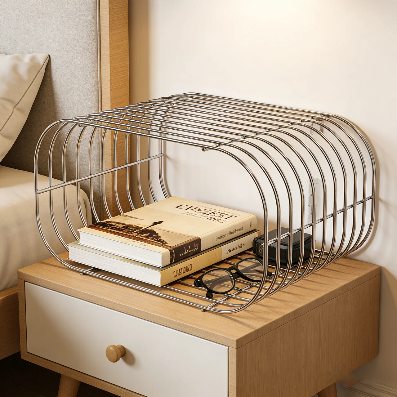 Silver Iron Minimalist Storage Shelf Modern Multifunctional Side Table Home Decor For Living Room Study
Silver Iron Minimalist Storage Shelf Modern Multifunctional Side Table Home Decor For Living Room Study