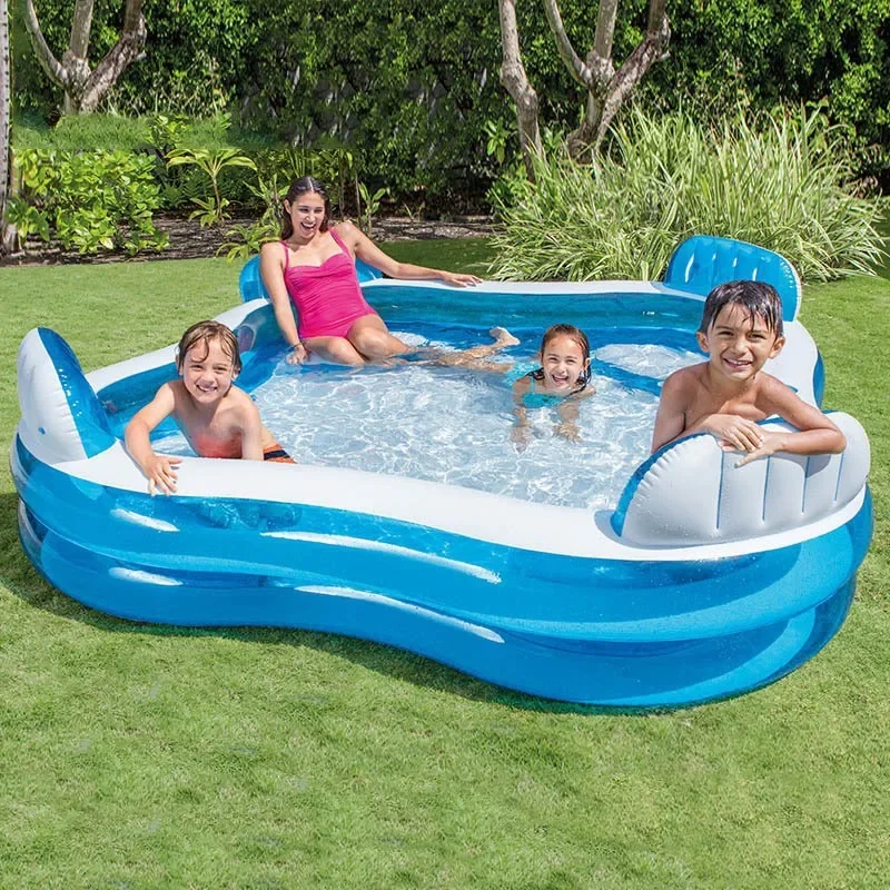 New Version Elegant Family Pool Inflatable Lounge Pool Above Ground Garden Swimming Pool with 4Seats And Backrest
New Version Elegant Family Pool Inflatable Lounge Pool Above Ground Garden Swimming Pool with 4Seats And Backrest