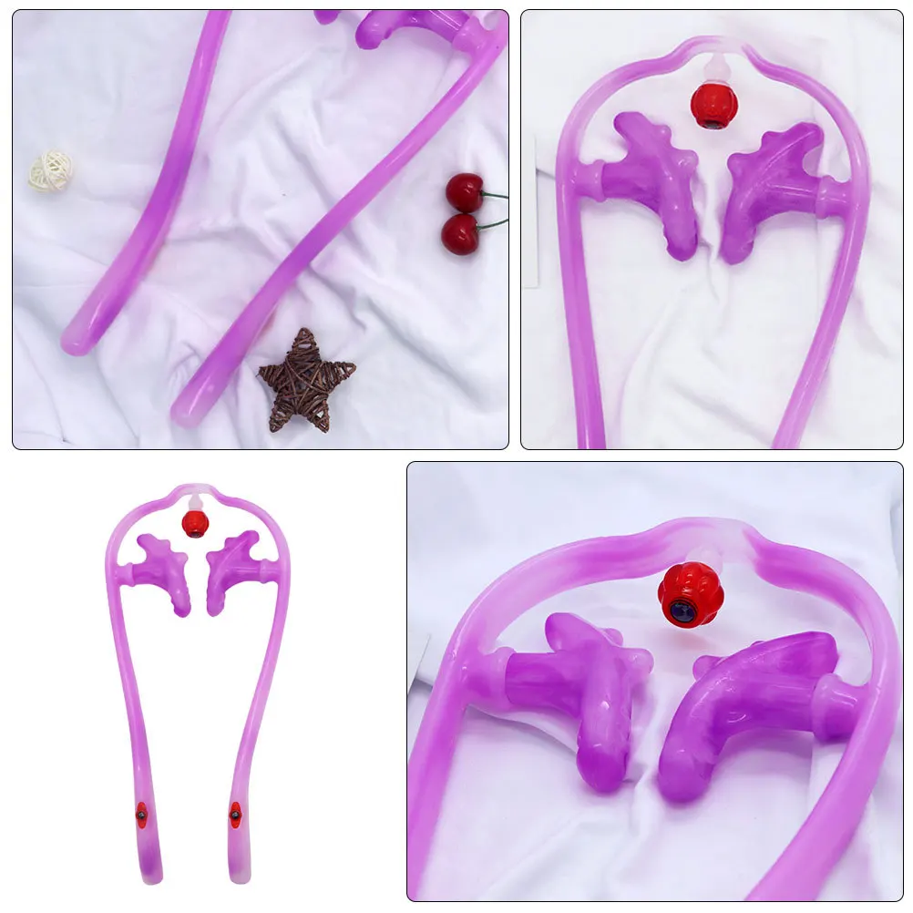 1pc Neck Massager Purple Manual Roller For Cervical Pain Relief Fatigue Reduction Promotes Blood Circulation Portable Massage
1pc Neck Massager Purple Manual Roller For Cervical Pain Relief Fatigue Reduction Promotes Blood Circulation Portable Massage