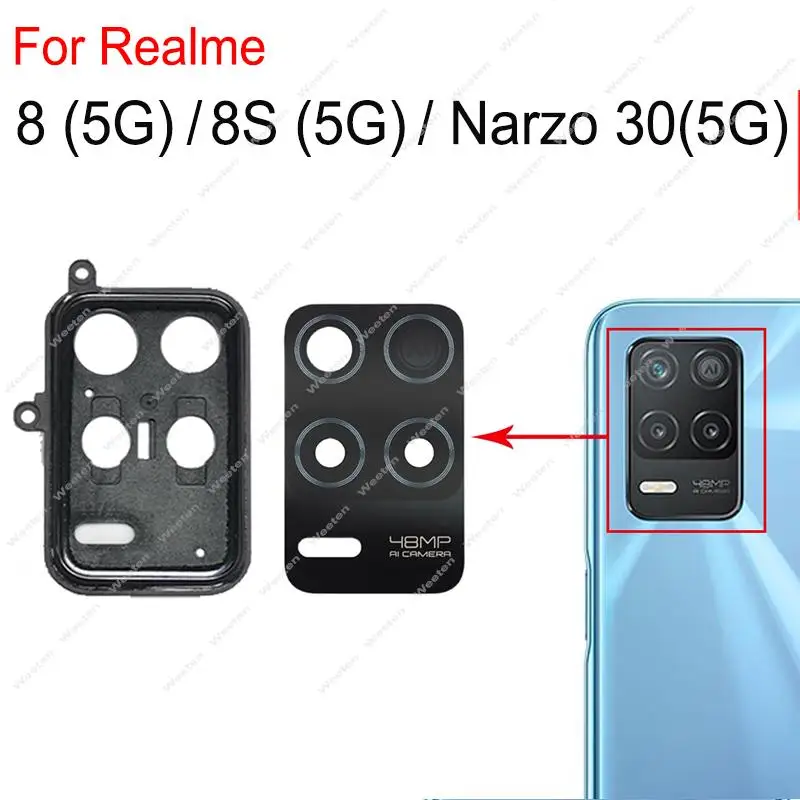 Стеклянная линза задней камеры для Realme 8 5G 8S 5G Narzo 30 5G Стеклянная крышка задней камеры Рамка объектива с клейкой наклейкой
Стеклянная линза задней камеры для Realme 8 5G 8S 5G Narzo 30 5G Стеклянная крышка задней камеры Рамка объектива с клейкой наклейкой