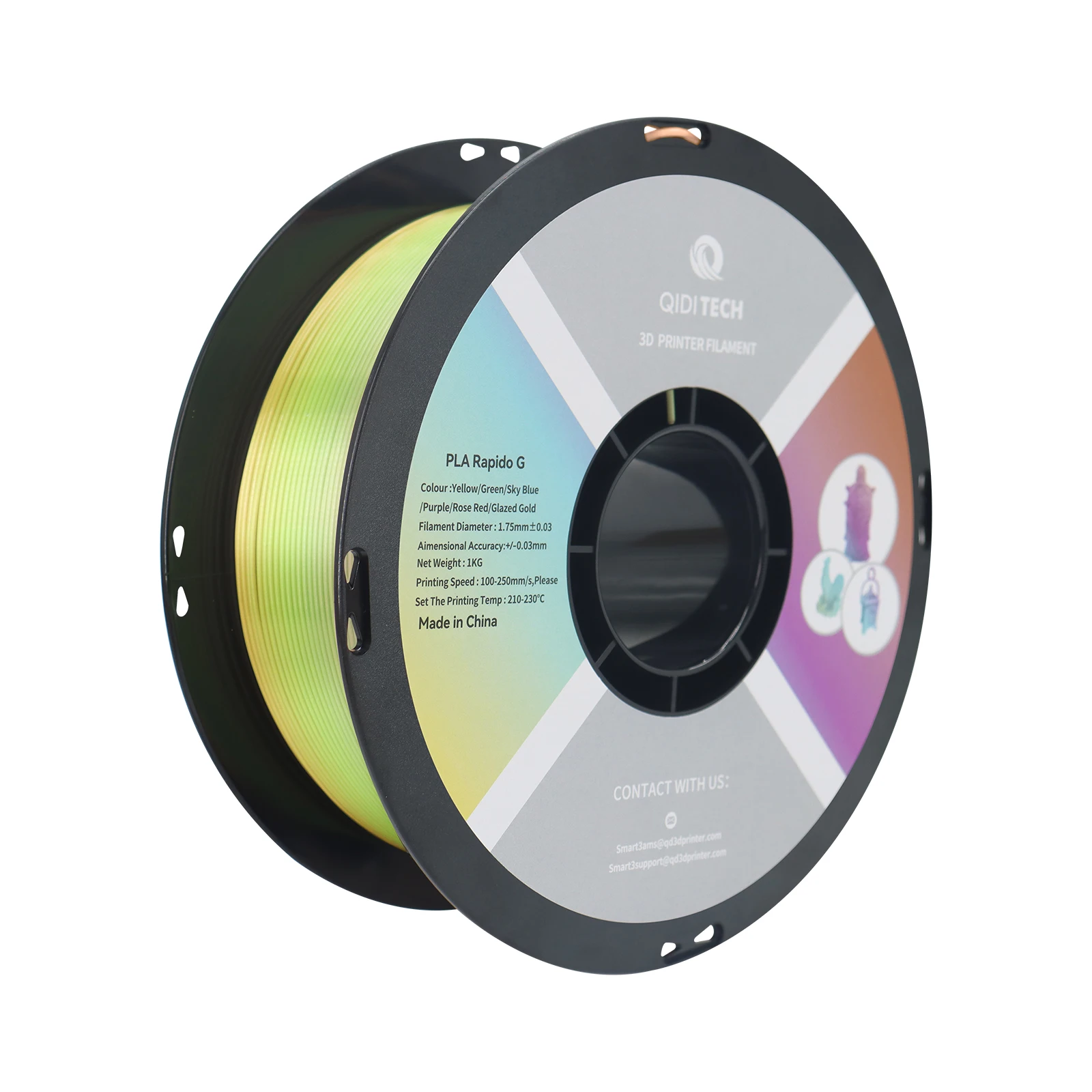 QIDI PLA Rapido Silk Filament
QIDI PLA Rapido Silk Filament