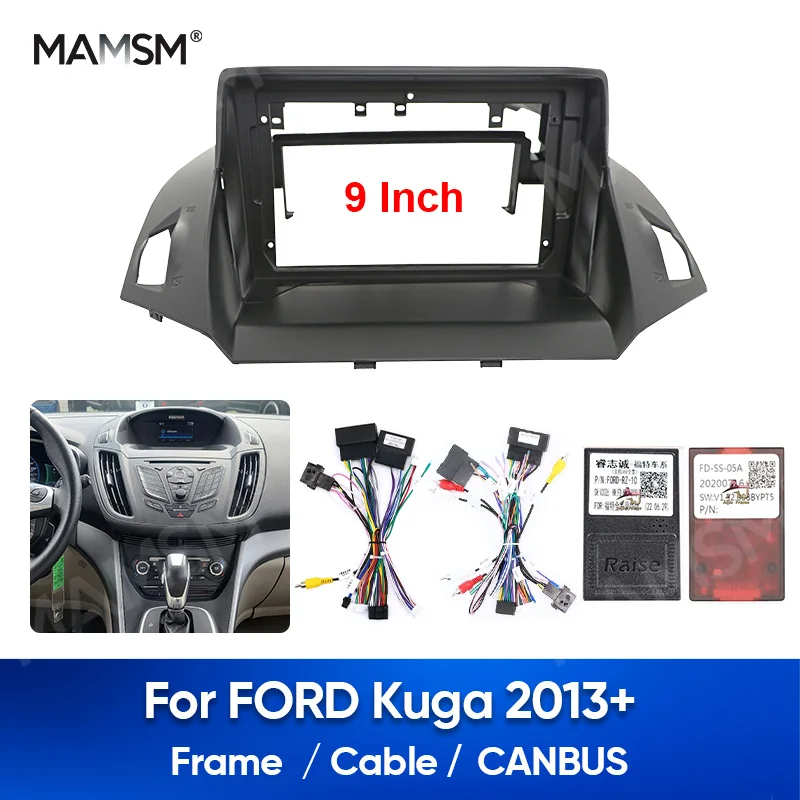 9'' MAMSM For FORD Kuga 2013 Car Radio Stereo Frame 2 Din Head Unit Fascia Android MP5 Player Dash Board Casing Electric Cable
9'' MAMSM For FORD Kuga 2013 Car Radio Stereo Frame 2 Din Head Unit Fascia Android MP5 Player Dash Board Casing Electric Cable