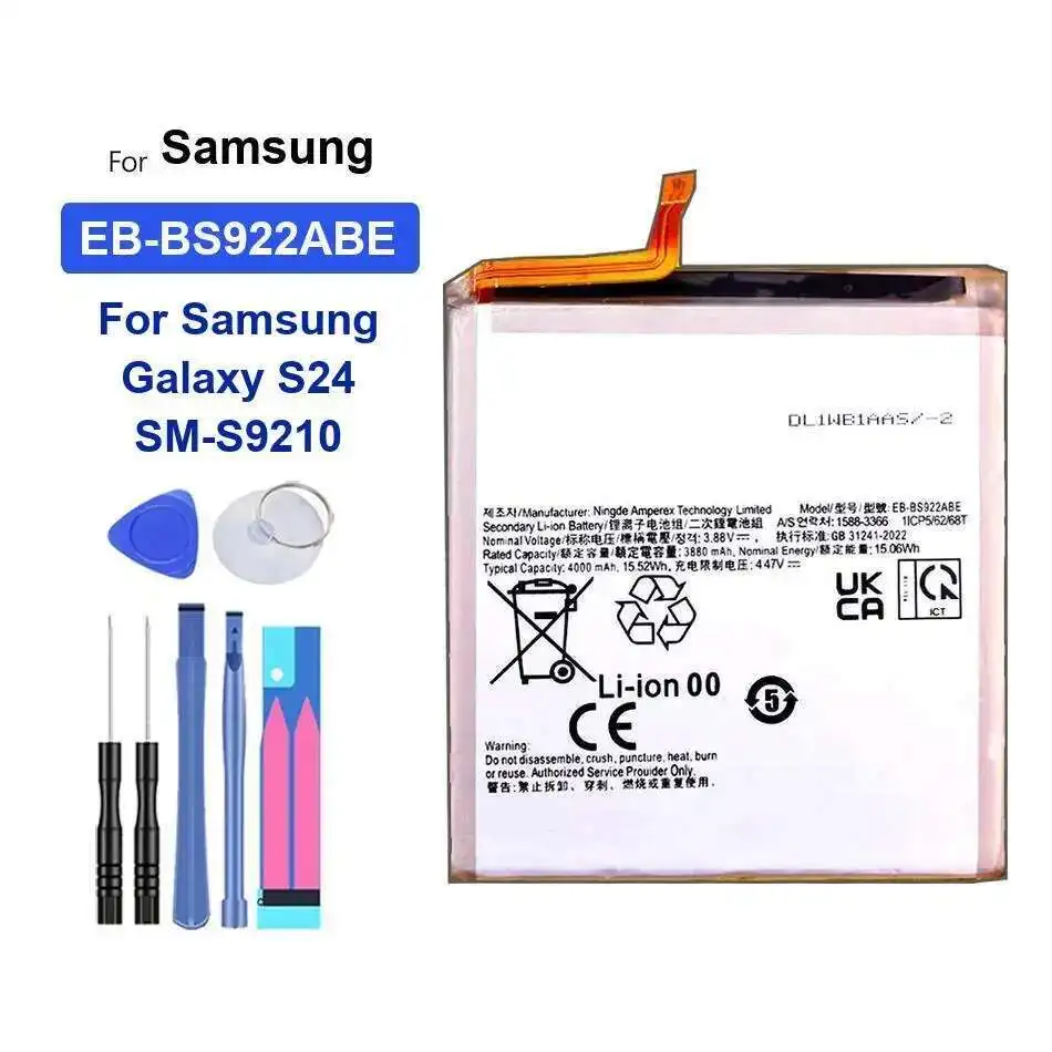 5000Mah Mobile Phone Battery For Samsung Galaxy S24 SM-S9210 Reliable Power EB-BS922ABE
5000Mah Mobile Phone Battery For Samsung Galaxy S24 SM-S9210 Reliable Power EB-BS922ABE