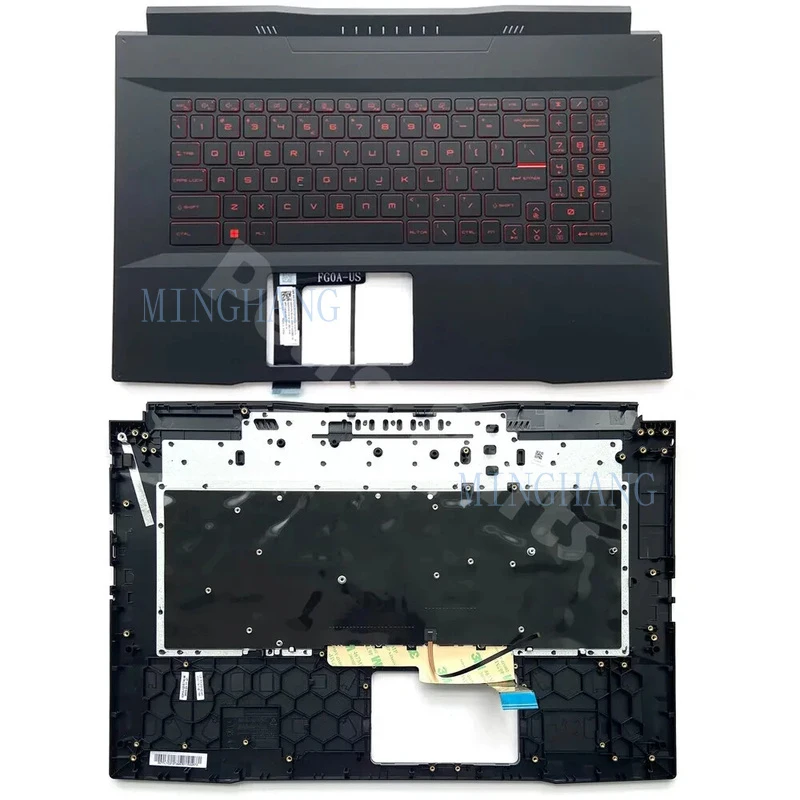 M Backlit US Keyboard for MSI Katana GF66 MS-17L1 MS-17L3 Palmrest Upper Case
M Backlit US Keyboard for MSI Katana GF66 MS-17L1 MS-17L3 Palmrest Upper Case