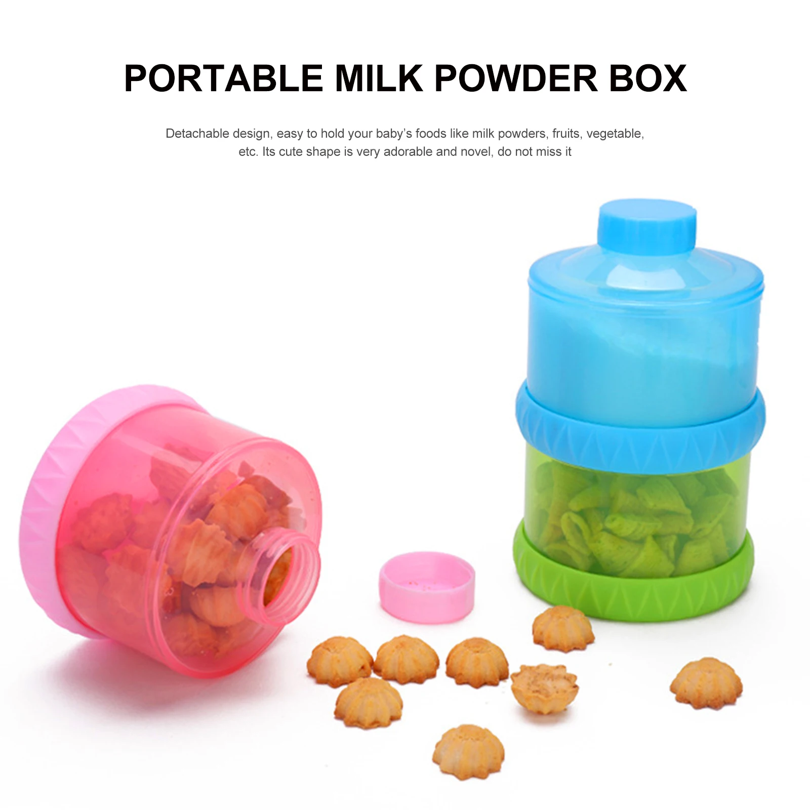 1pc Detachable Milk Powder Dispenser Baby Food Container Large Storage Seal Moisture Proof Cartoon Design
1pc Detachable Milk Powder Dispenser Baby Food Container Large Storage Seal Moisture Proof Cartoon Design