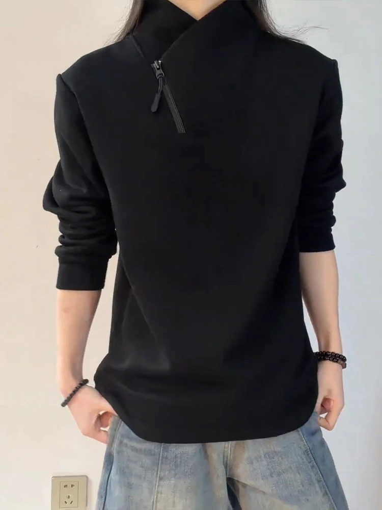 Men's Black Heavyweight Hoodie Long Sleeve Base Layer Shirt Inner Wear Comfortable Warmth Stand Collar Regular Fit Color
Men's Black Heavyweight Hoodie Long Sleeve Base Layer Shirt Inner Wear Comfortable Warmth Stand Collar Regular Fit Color