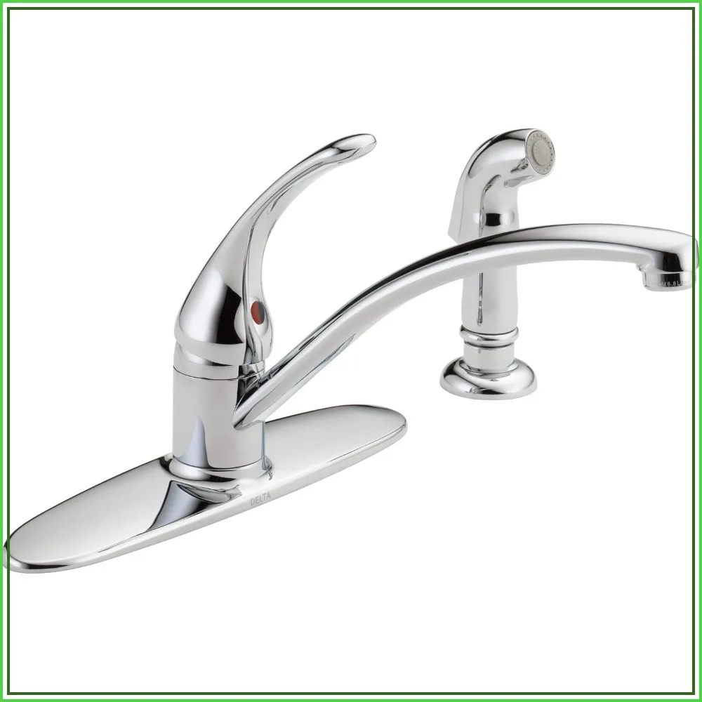Contemporary 4 Hole Kitchen Sink Faucet with Side Sprayer, Single Handle, Chrome, Corrosion-Resistant Finish, Lead-Free
Contemporary 4 Hole Kitchen Sink Faucet with Side Sprayer, Single Handle, Chrome, Corrosion-Resistant Finish, Lead-Free