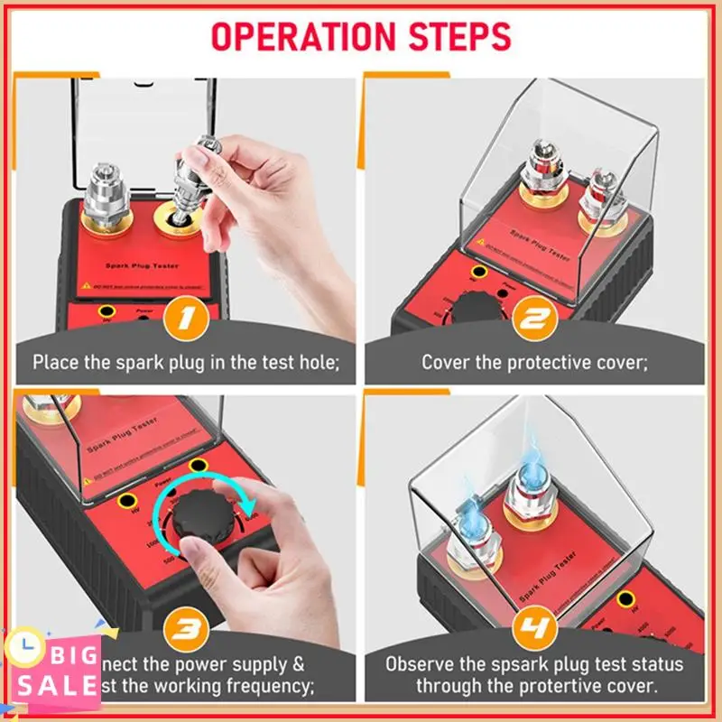 Exclusive 0-6000RPM 12V Spark Plug Tester Diagnostic Tool Analyzer Ignition System Test Motorcycle Truck Gasoline Vehicles Durab
Exclusive 0-6000RPM 12V Spark Plug Tester Diagnostic Tool Analyzer Ignition System Test Motorcycle Truck Gasoline Vehicles Durab