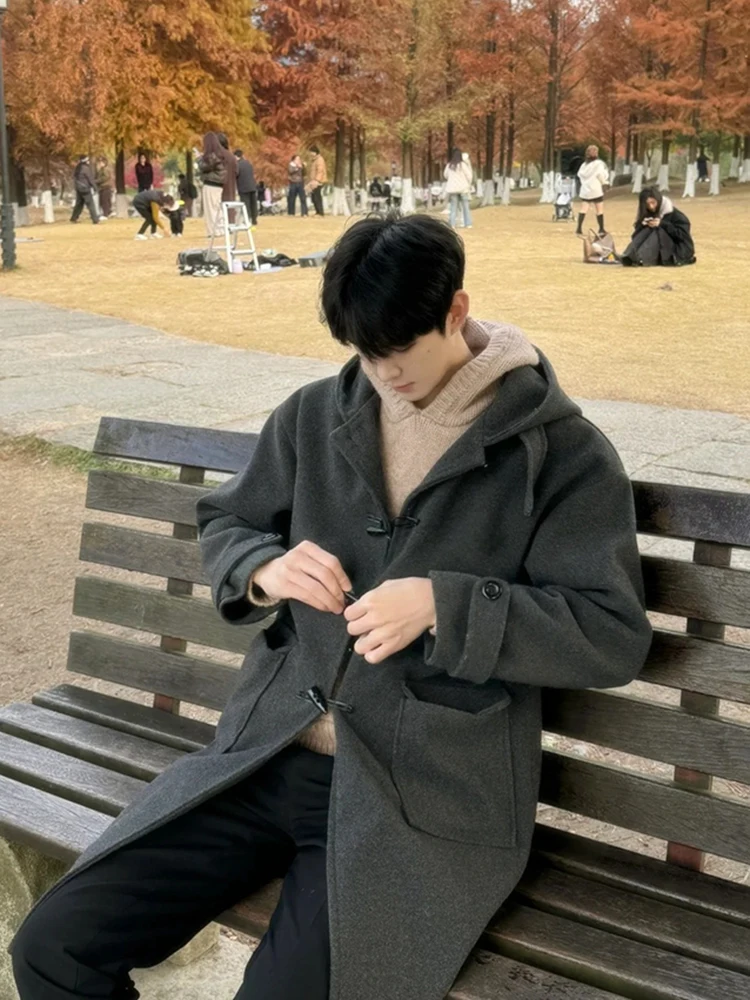 Cleanfit Thiened Woolen Coat for Men Over-Knee Length Middle-Long Sle Autumn Winter Korean Sle Casual Faion Coat
Cleanfit Thiened Woolen Coat for Men Over-Knee Length Middle-Long Sle Autumn Winter Korean Sle Casual Faion Coat