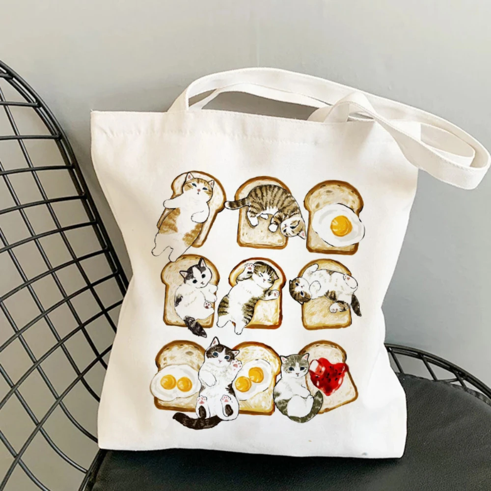 Cartoon Cat Printing Women Handbag Foldable Reusable Shopper Harajuku Style Bag Student Tote Bag Canvas Shopping Bag
Cartoon Cat Printing Women Handbag Foldable Reusable Shopper Harajuku Style Bag Student Tote Bag Canvas Shopping Bag
