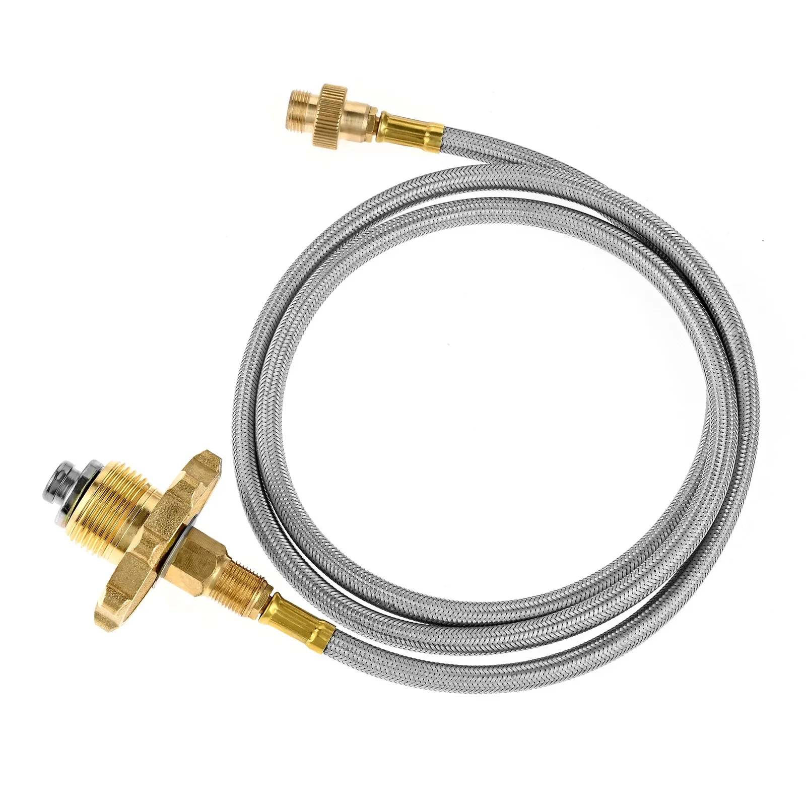 100cm/39.4In Stainless Steel Braided Gas Fill Hose with Copper Connector Extension Tube Liquefied Tank to Outdoor Burner Camping
100cm/39.4In Stainless Steel Braided Gas Fill Hose with Copper Connector Extension Tube Liquefied Tank to Outdoor Burner Camping