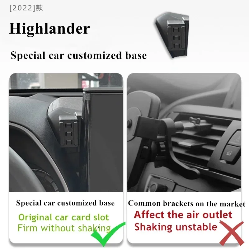 2022 For Toyota Highlander Mobile Phone Holder Wireless Charger Car Mount Navigation Bracket GPS Support 360 Rotating
2022 For Toyota Highlander Mobile Phone Holder Wireless Charger Car Mount Navigation Bracket GPS Support 360 Rotating