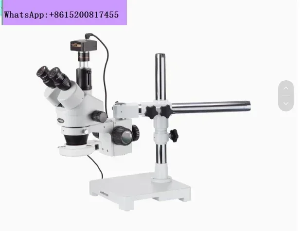 AmScope 3.5X-90X Simul-Focal Stereo Zoom Microscope on Boom Stand with an LED Ring Light--Or Ship from Moscow
AmScope 3.5X-90X Simul-Focal Stereo Zoom Microscope on Boom Stand with an LED Ring Light--Or Ship from Moscow