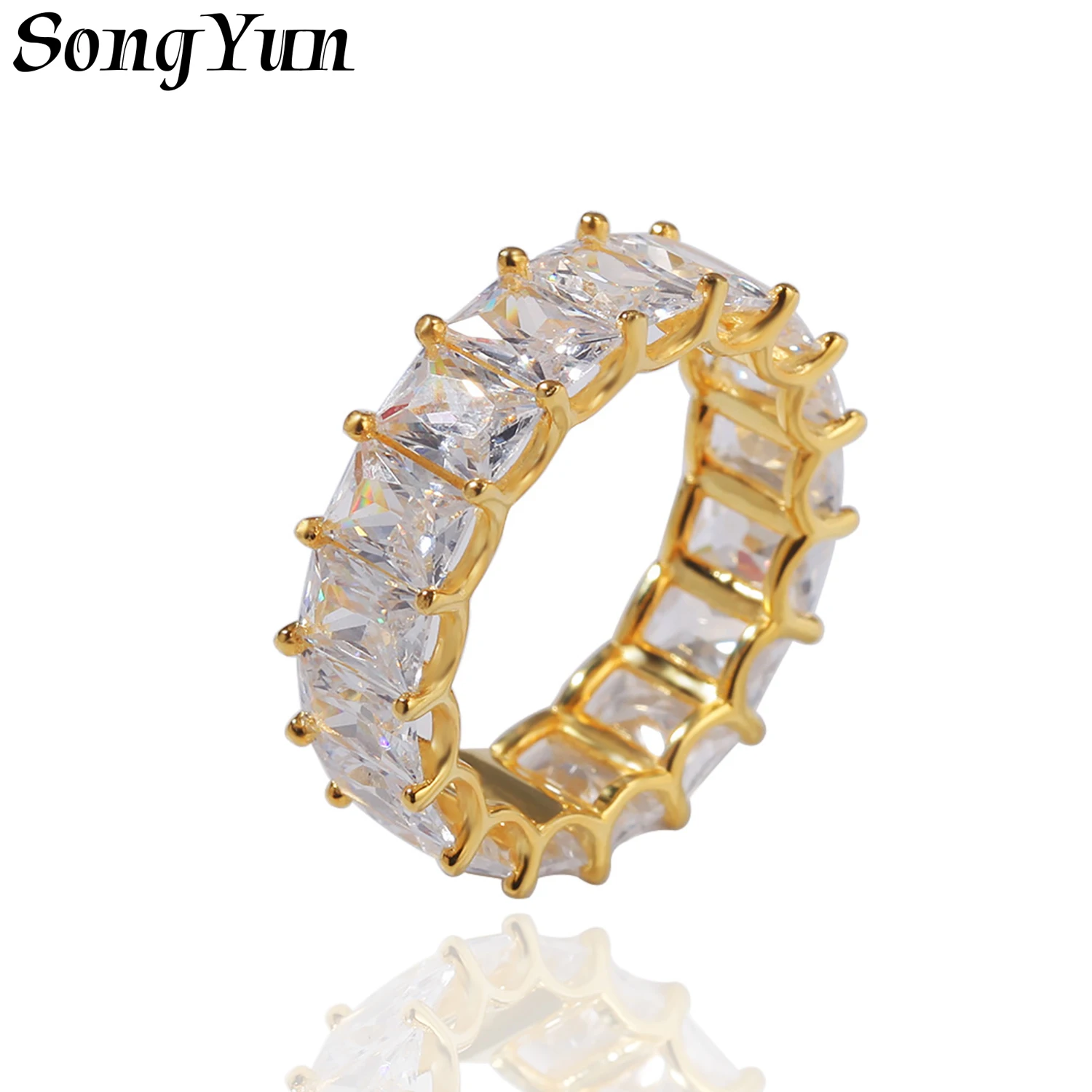SongYun Jewelry MHT Quality Brass Ring Wedding Band CZ 7A Zircon Romantic Luxury Jewelry Women Rings Fashion Jewelry
SongYun Jewelry MHT Quality Brass Ring Wedding Band CZ 7A Zircon Romantic Luxury Jewelry Women Rings Fashion Jewelry