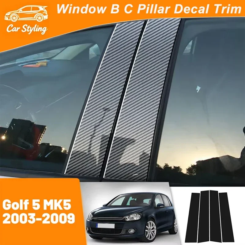 For VW Golf 5 MK5 2003-2009 2004 2005 2006 2007 2008 Carbon Fiber Window Door Column Deal B C Pillar Post Cover Trim Sticker
For VW Golf 5 MK5 2003-2009 2004 2005 2006 2007 2008 Carbon Fiber Window Door Column Deal B C Pillar Post Cover Trim Sticker