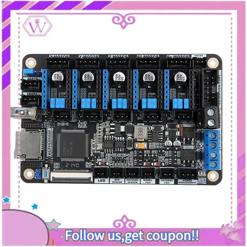 ABSL-3D Printer Board 32Bit For Control Board Parts Motherboard 3D Printer Board Support Auto-Leveling 32 Bit
ABSL-3D Printer Board 32Bit For Control Board Parts Motherboard 3D Printer Board Support Auto-Leveling 32 Bit