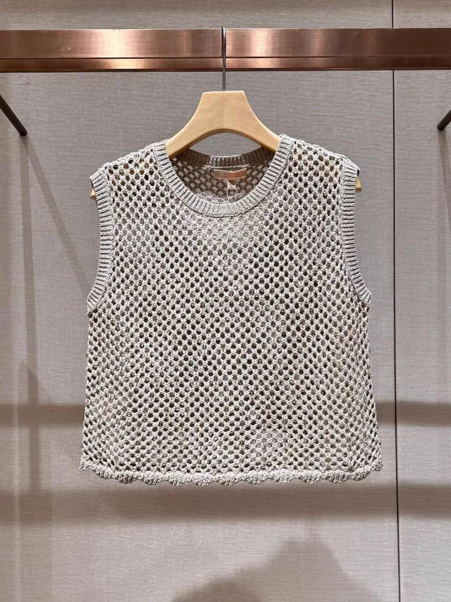 Ретро вязаный жилет JOOVA2025: Новинка весны, комплект из двух предметов с круглым вырезом, ажурными вставками и бретелями, модный повседневный стиль для женщин
Ретро вязаный жилет JOOVA2025: Новинка весны, комплект из двух предметов с круглым вырезом, ажурными вставками и бретелями, модный повседневный стиль для женщин