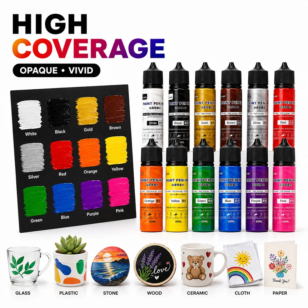 1Pcs Paint Pen Ink Model Painting Writing DIY Crafts Canvas Waterproof Low Odor High Coverage Refill Ink School Office Supplies
1Pcs Paint Pen Ink Model Painting Writing DIY Crafts Canvas Waterproof Low Odor High Coverage Refill Ink School Office Supplies