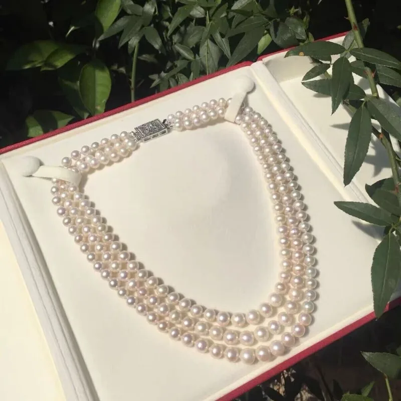 Ожерелье из трех нитей белого жемчуга ААА 8–9 мм Южного моря 18 дюймов 19 дюймов 20-
Ожерелье из трех нитей белого жемчуга ААА 8–9 мм Южного моря 18 дюймов 19 дюймов 20-
