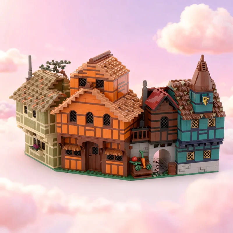 2639pcs MOC Village Rowhouses Castle Model Building Blocks DIY Gift Creative Collectible Display Decor Premium Adult Kids Desk
2639pcs MOC Village Rowhouses Castle Model Building Blocks DIY Gift Creative Collectible Display Decor Premium Adult Kids Desk
