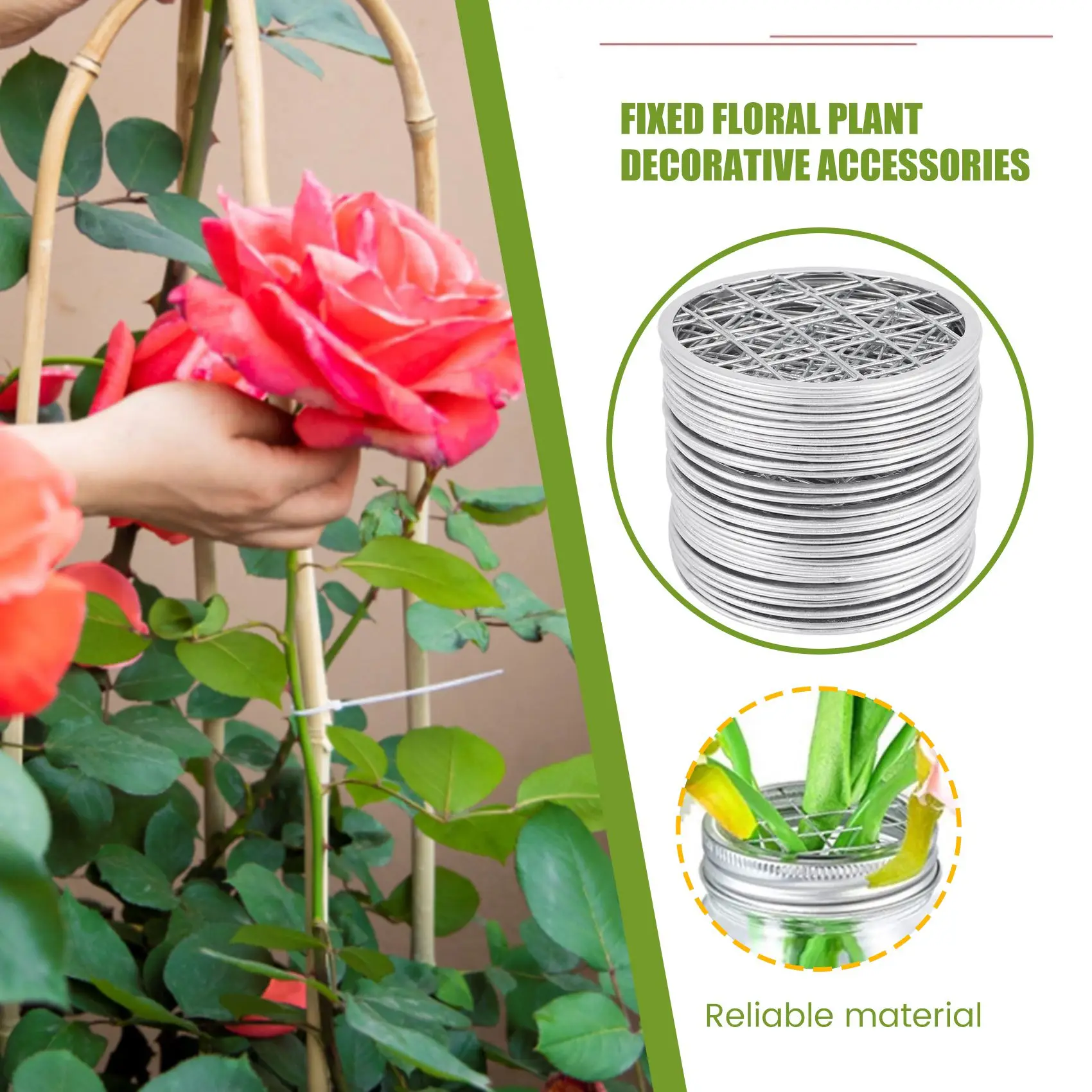 NEW 30 Pieces Flower Jar Flower Lid Floral Frog Vase Insert Canning Jar Insert Jar Lid with Square Grids,70mm
NEW 30 Pieces Flower Jar Flower Lid Floral Frog Vase Insert Canning Jar Insert Jar Lid with Square Grids,70mm