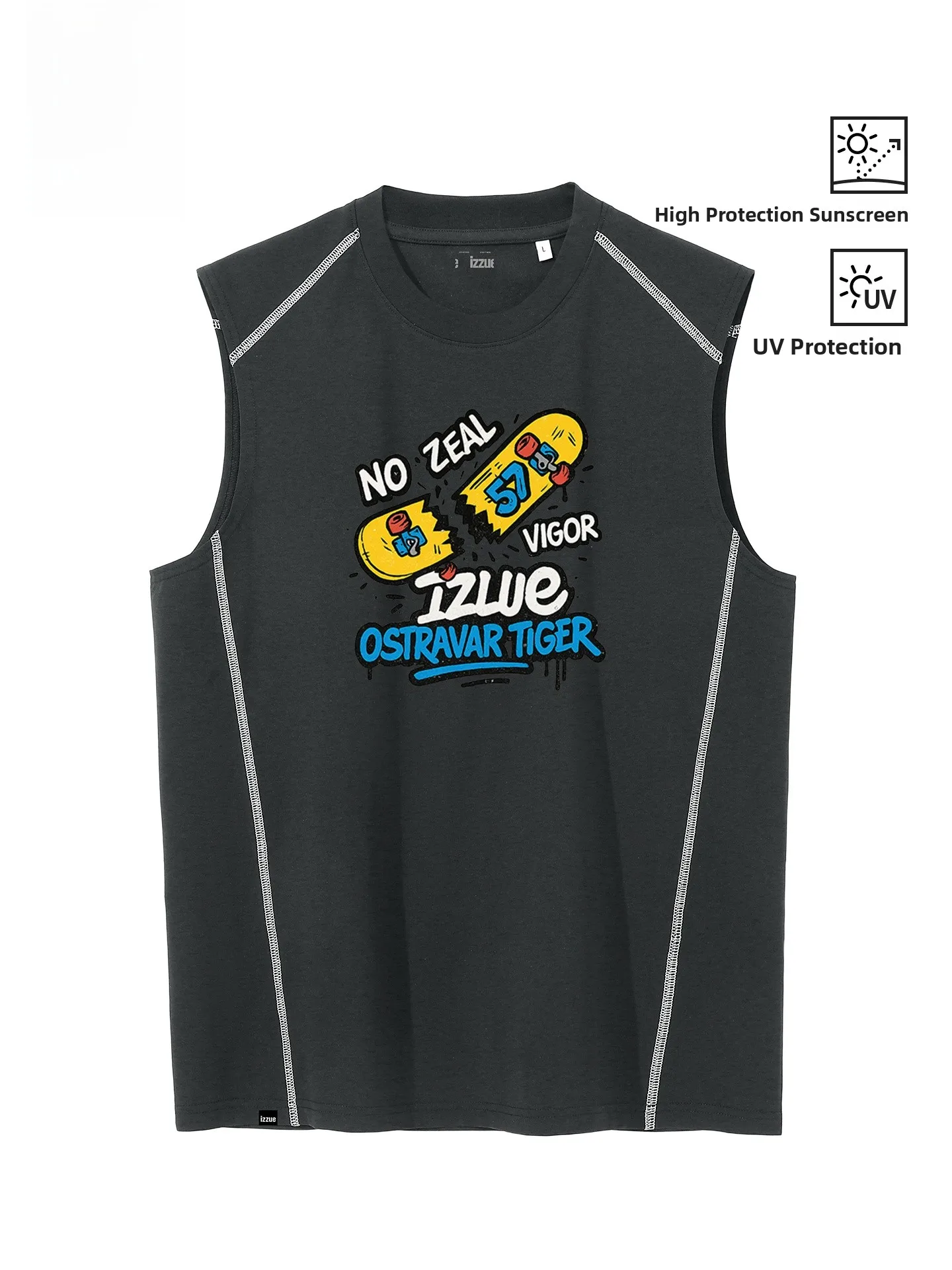 Izzue Deep ey Fitn round Ne Vest Men's Summer Spor oulder 3P Hsu Line Casual Loose Fit Polyester T-irt
Izzue Deep ey Fitn round Ne Vest Men's Summer Spor oulder 3P Hsu Line Casual Loose Fit Polyester T-irt