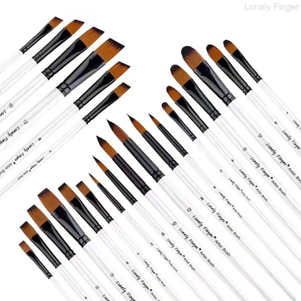 Набор кистей для рисования из 6 шт., кисти для рисования с нейлоновой щетиной, серия Artist с круглой, Filbert, плоская, угловая, кисть для деталей, подходит для
Набор кистей для рисования из 6 шт., кисти для рисования с нейлоновой щетиной, серия Artist с круглой, Filbert, плоская, угловая, кисть для деталей, подходит для