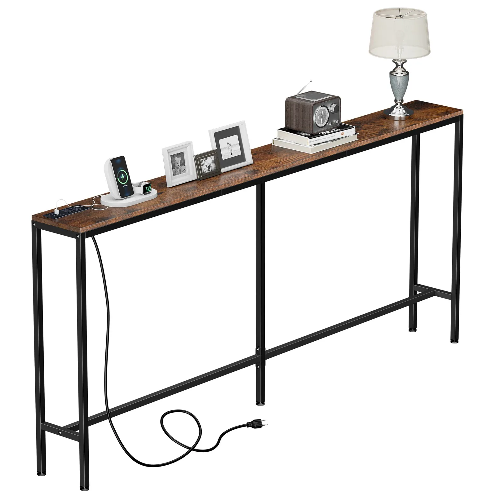 Console Table 71" Narrow Sofa Table Industrial Entryway Table with Power Outlet
Console Table 71" Narrow Sofa Table Industrial Entryway Table with Power Outlet